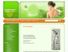 Tablet Screenshot of franzis-natur.com
